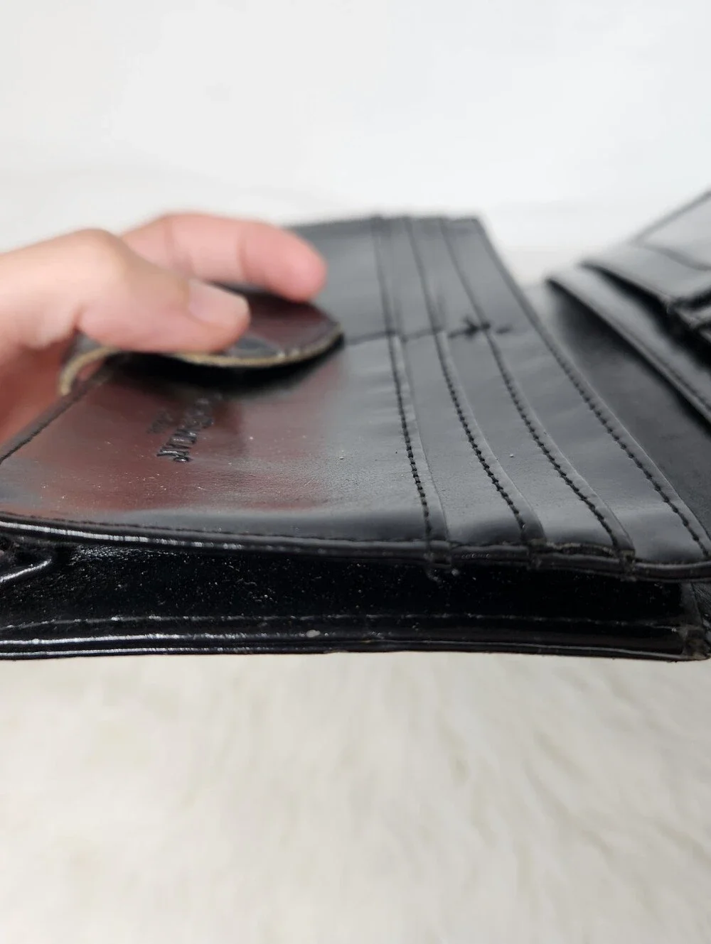 Shag Wear Canada Peace Dove Faux Leather Bifold Wallet Snap Black